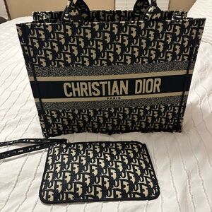 Christian Dior Tote in Black and Cream